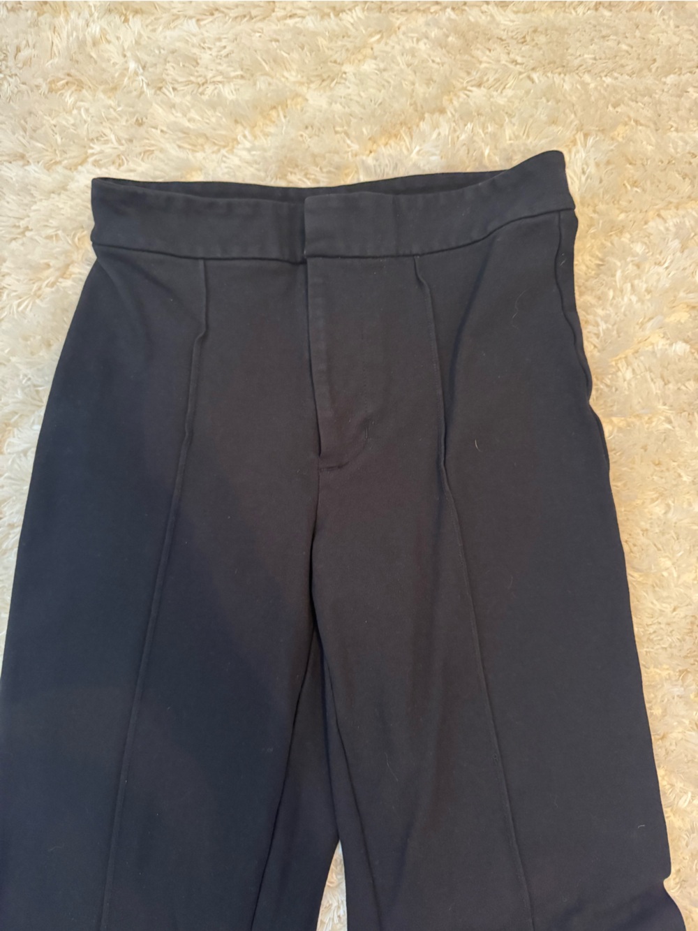 High-Rise Flared Pants in Rust and Black - Picture 8 of 9